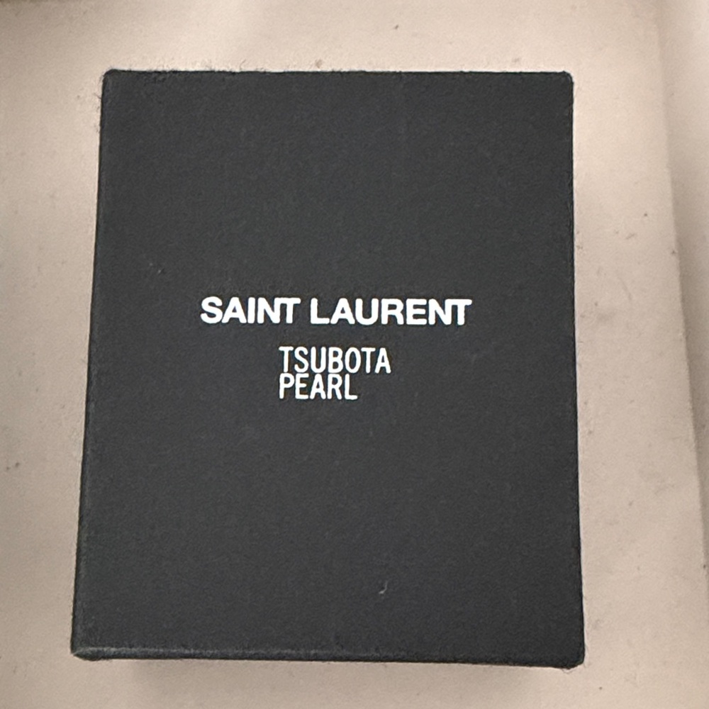 Brand new w/box Saint Laurent tsubota pearl leather compact pocket ashtray - Picture 3 of 4